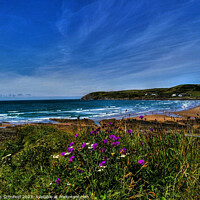 Buy canvas prints of Croyde Beach  by Les Schofield