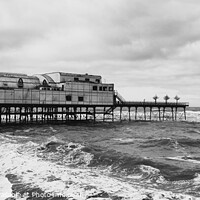 Buy canvas prints of Aberystwyth Victorian pier  by Les Schofield