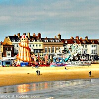 Buy canvas prints of Weymouth beach  by Les Schofield