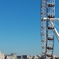 Buy canvas prints of The Majestic London Eye by Les Schofield