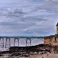 Buy canvas prints of Majestic Clevedon Pier by Les Schofield