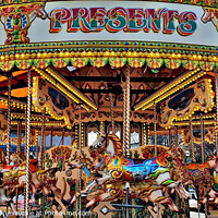 Buy canvas prints of Carousel  by Les Schofield