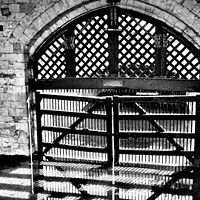 Buy canvas prints of The Dark History of Traitors Gate by Les Schofield