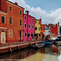 Buy canvas prints of Enchanting Burano Island by Les Schofield