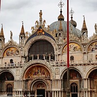 Buy canvas prints of Majestic St Marks Basilica by Les Schofield
