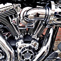 Buy canvas prints of The Heartbeat of the Bike by Les Schofield