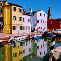 Buy canvas prints of Reflections of Venice  by Les Schofield