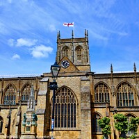 Buy canvas prints of Sherborne Abbey Dorset  by Les Schofield