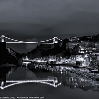 Buy canvas prints of Clifton Suspension Bridge Bristol by Les Schofield