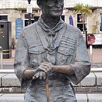 Buy canvas prints of Baden Powell monument  by Les Schofield