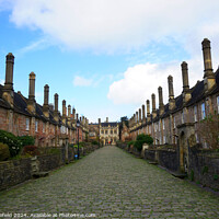 Buy canvas prints of Vicars close Wells Somerset by Les Schofield