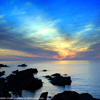 Buy canvas prints of Ilfracombe Sunset by Les Schofield