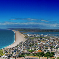Buy canvas prints of Chesil Beach Landscape  by Les Schofield