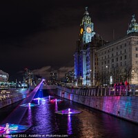 Buy canvas prints of River of light liverpool  by Steven Blanchard