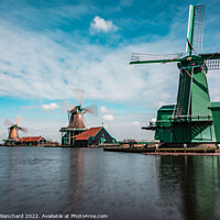 Buy canvas prints of Holland windmills  by Steven Blanchard