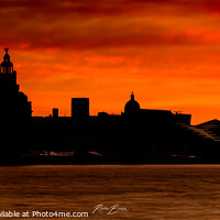 Buy canvas prints of Liverpool Silhouette  by Richie Brown