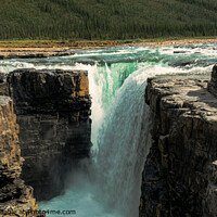 Buy canvas prints of Carcajou Falls Normon Wells Canada NWT by Marc Hill