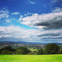 Buy canvas prints of View of Caerleon  by Sarah Davey