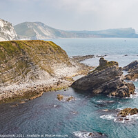 Buy canvas prints of Sea stacks at Mupe Bay near Lulworth in Dorset England United Kingdom UK by Marcin Rogozinski