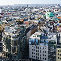 Buy canvas prints of Panoramic view of Vienna Austria by Marcin Rogozinski