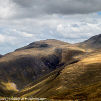 Buy canvas prints of Dappled light over Lingmell by Adrian Gavigan
