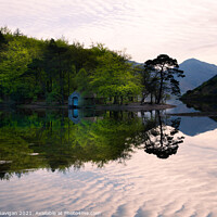Buy canvas prints of Wast Water Boat House Reflection by Adrian Gavigan