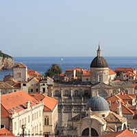 Buy canvas prints of Orange roofs in Dubrovnik, Croatia by Anna Hamill