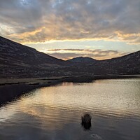 Buy canvas prints of Lake in the mourne mountains of northern ireland by Anna Hamill