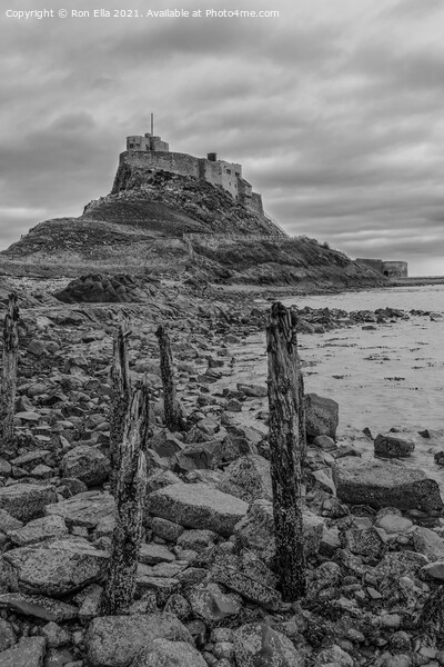 The Enchanting Lindisfarne Castle Picture Board by Ron Ella