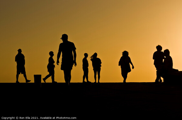 Sunset Stroll in Gran Canaria Picture Board by Ron Ella