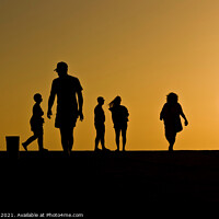 Buy canvas prints of Sunset Stroll in Gran Canaria by Ron Ella