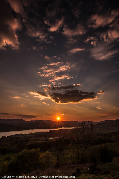 Sunsets in Cumbria Picture Board by Ron Ella
