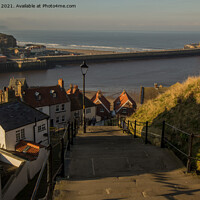 Buy canvas prints of Climbing to Whitby's Heavenly Heights by Ron Ella
