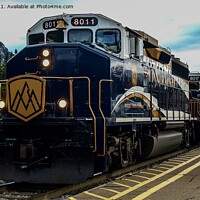 Buy canvas prints of The Blue Engine's Arrival by Ron Ella