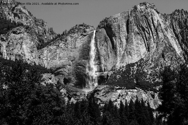 Thundering Yosemite Falls Picture Board by Ron Ella