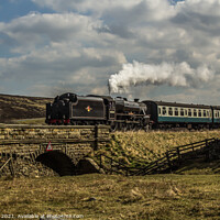 Buy canvas prints of The Enchanting Yorkshire Moors Train by Ron Ella