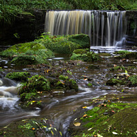 Buy canvas prints of Enchanting Waterfall at Hayburn Wyke by Ron Ella