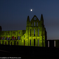 Buy canvas prints of Whitby Abbey - A Night to Remember by Ron Ella