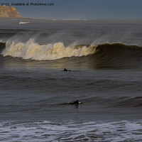Buy canvas prints of Riding the North Sea Waves by Ron Ella