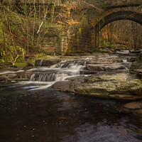 Buy canvas prints of The Enchanting Falling Foss by Ron Ella
