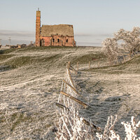 Buy canvas prints of Abandoned Church and Frosty Fence by Ron Ella
