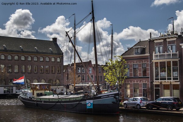 Navigating Leiden's Historic Harbor Picture Board by Ron Ella