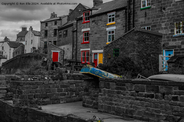 Staithes 2 Picture Board by Ron Ella