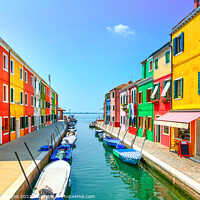 Buy canvas prints of Burano Canal and Lonely Cloud, Venice by Stefano Orazzini