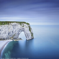 Buy canvas prints of Manneporte rock arch. Etretat, Normandy. by Stefano Orazzini
