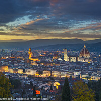 Buy canvas prints of Florence twilight panorama. Tuscany, Italy by Stefano Orazzini