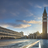Buy canvas prints of Early Morning in Piazza San Marco. Venice by Stefano Orazzini