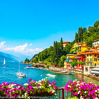 Buy canvas prints of Varenna town, Como Lake district. Italy by Stefano Orazzini