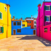 Buy canvas prints of Burano Color Patchwork. Venetian Lagoon by Stefano Orazzini