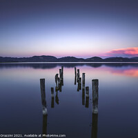 Buy canvas prints of Pier Remains Twilight by Stefano Orazzini